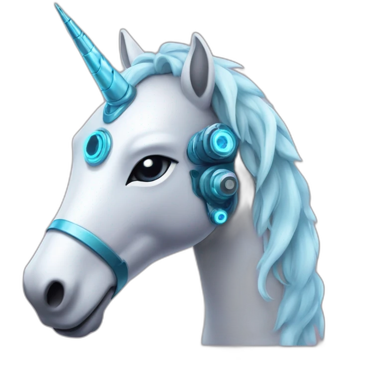 AI robot unicorn emoji