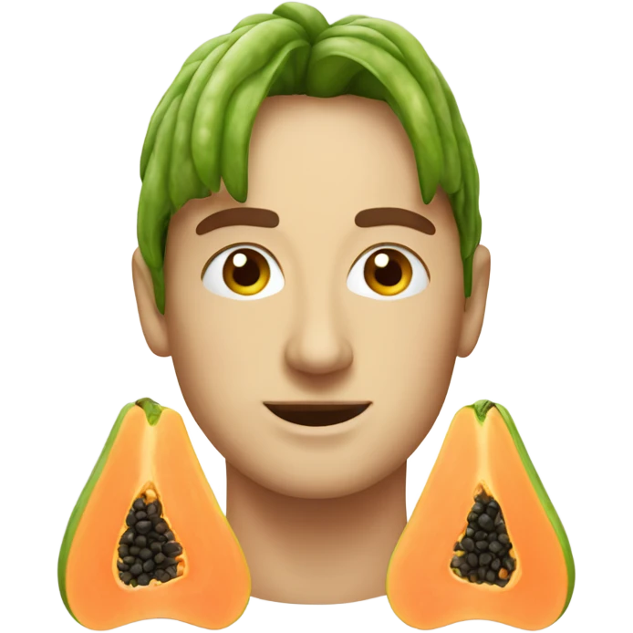 Realistic Papaya  emoji