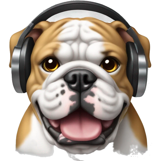Bulldog dj emoji