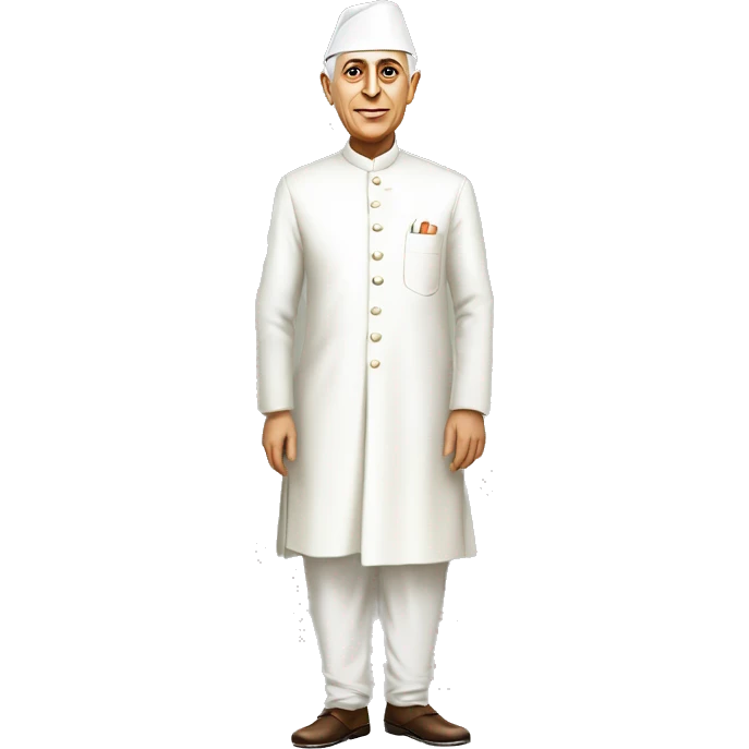 Pandit jawaharlal Nehru standing full body emoji