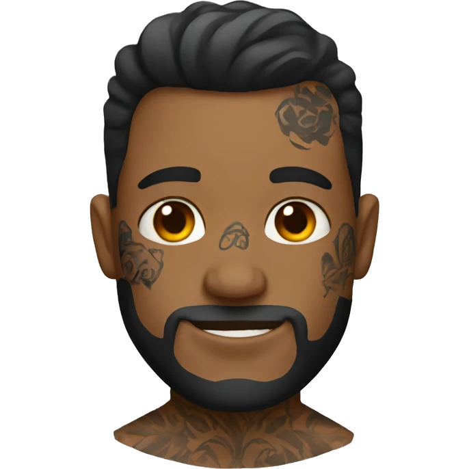 Guy with tattoos emoji