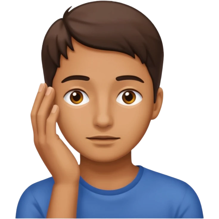 face with hands wondering why  emoji