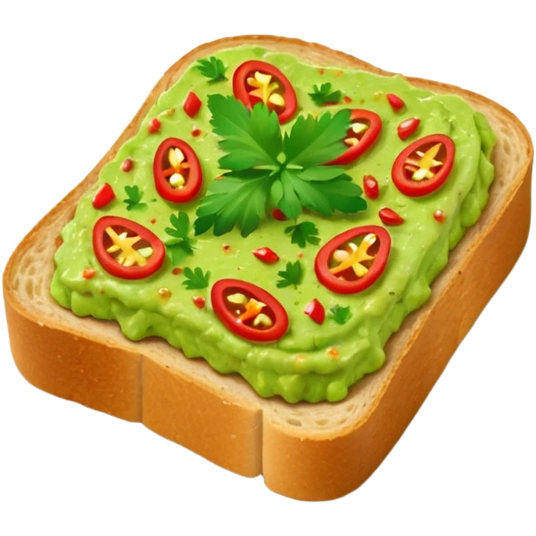 guacamole toast  emoji