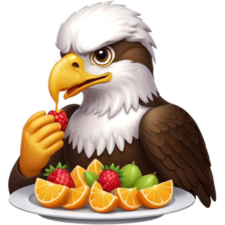 eagle eating a bloxfrits fruit emoji