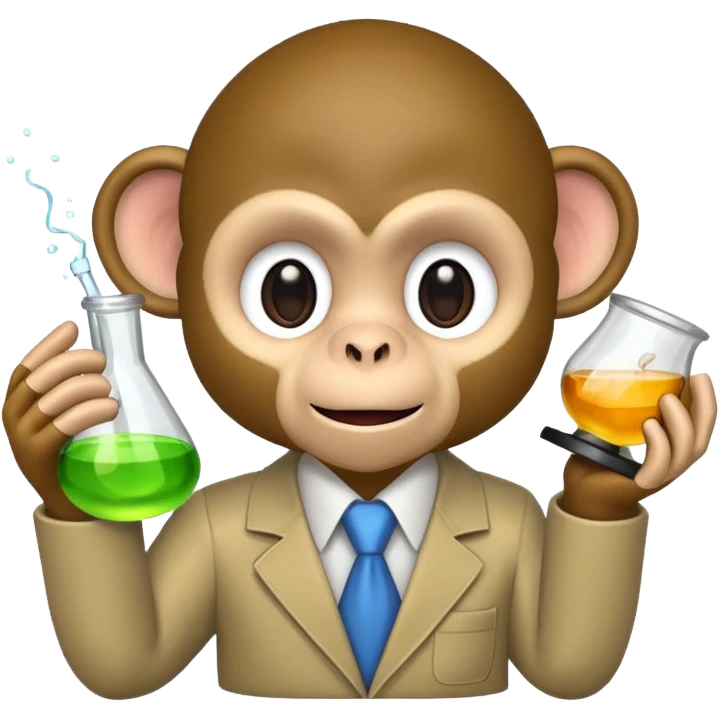 scienist monkey emoji