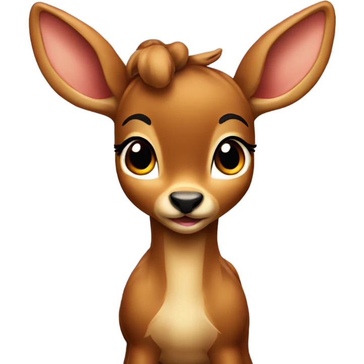 The bambi with bow emoji