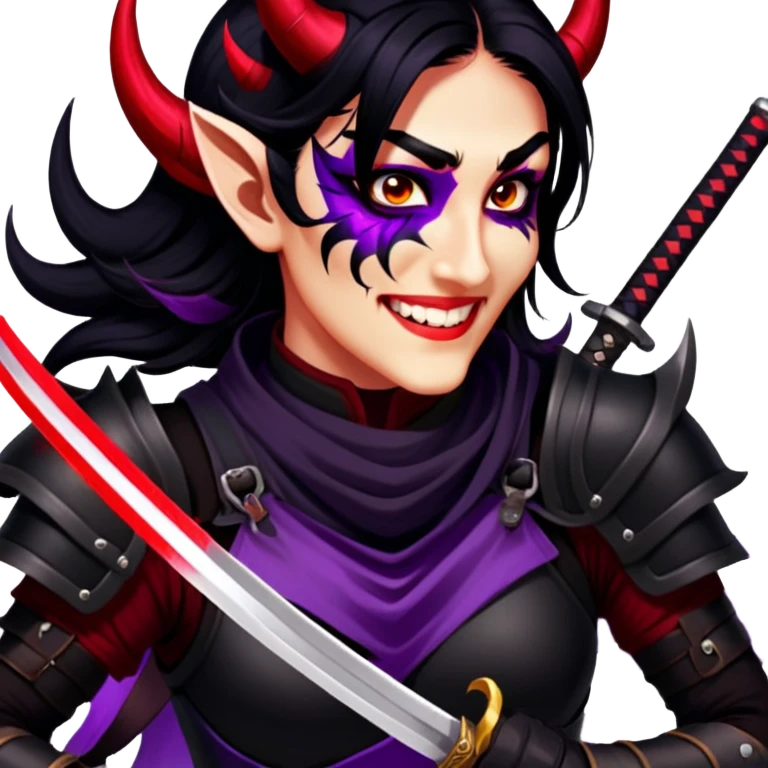 Demon-Horned Warrior emoji
