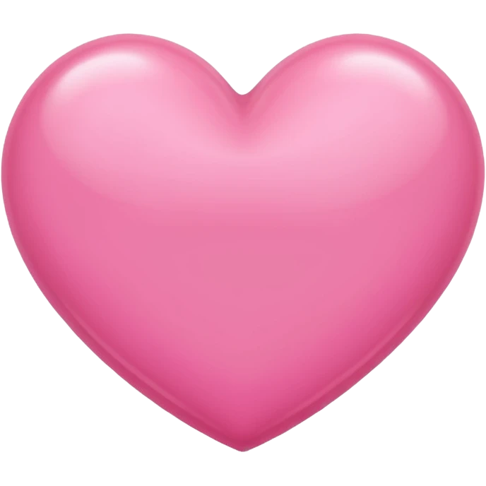 Plain pink heart emoji