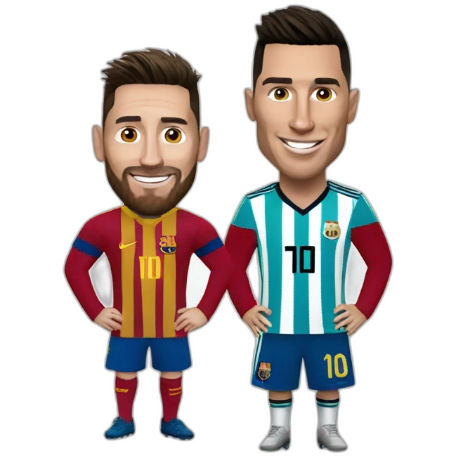 Messi and Ronaldo  emoji