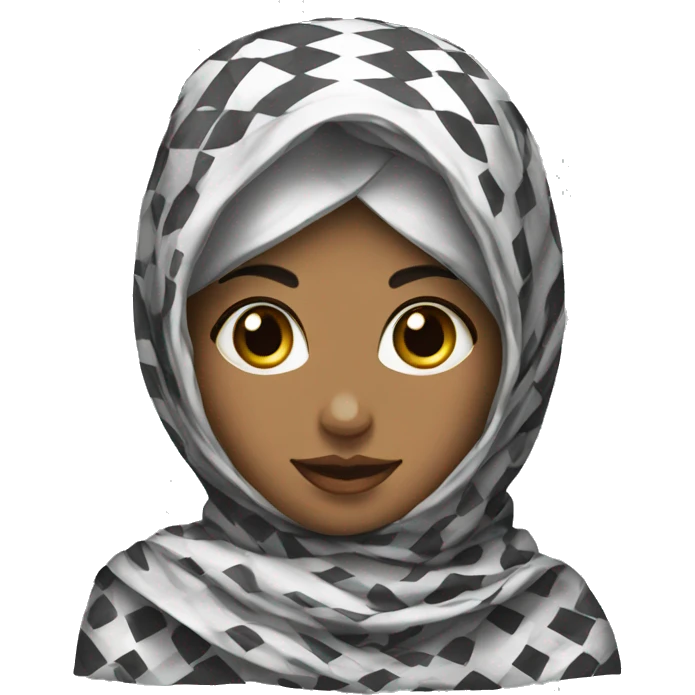 Keffiyeh girl emoji