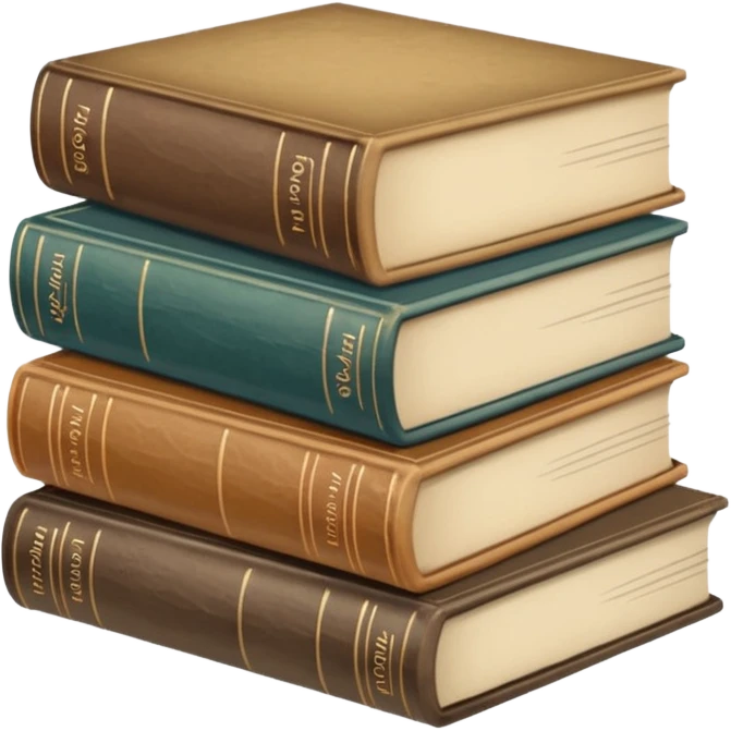 neutral stack of books emoji