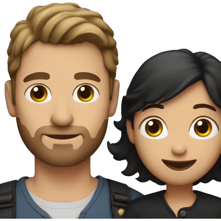 husband with a black cat in his arms emoji