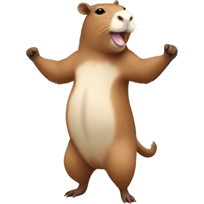 Dancing capybara emoji