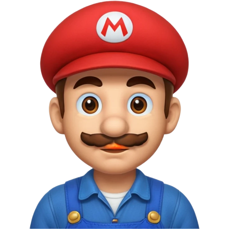 back view of super mario with huge buttcheeks out  emoji