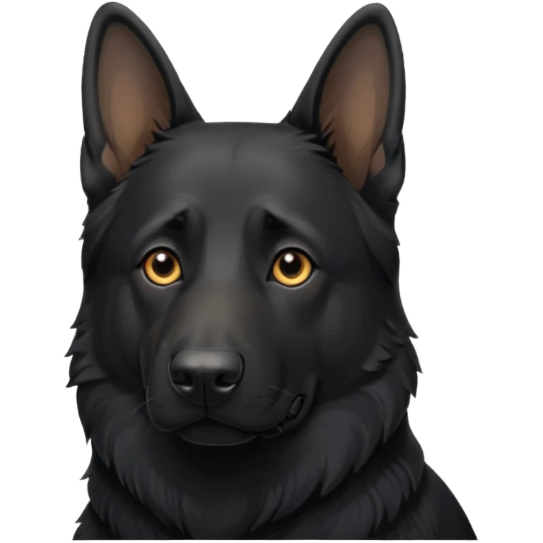 Black german shepherd emoji
