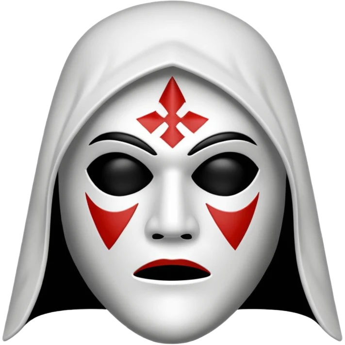 Black kkk mask emoji