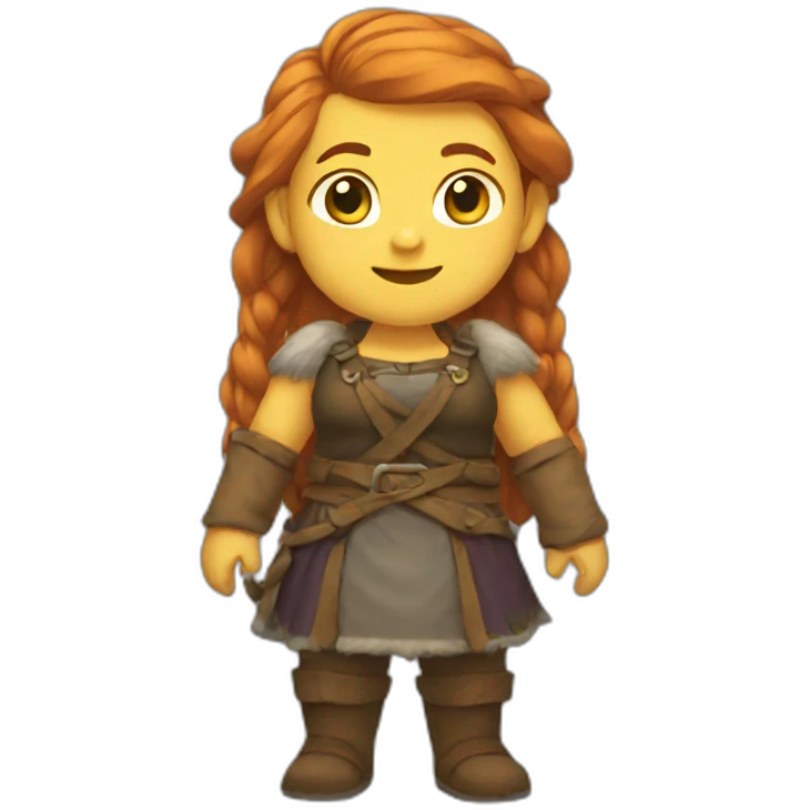 Female dwarf full body emoji