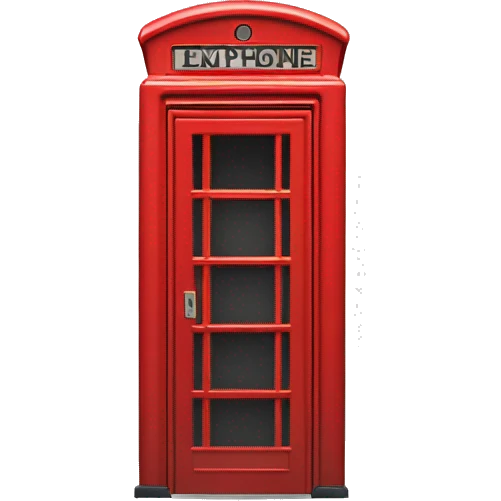Red phone booth emoji