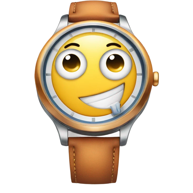 watch wioth happy face on it emoji