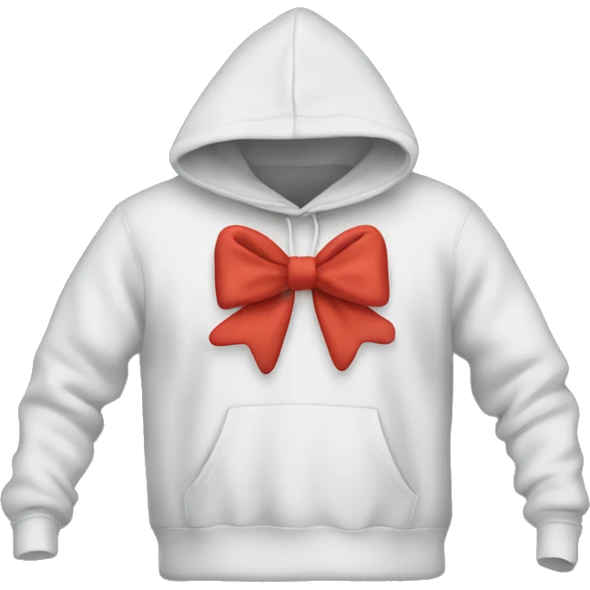 hoodie with a bow on it emoji