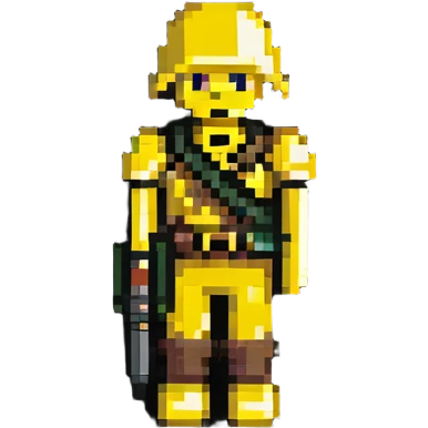 yellow plastic toy soldier emoji