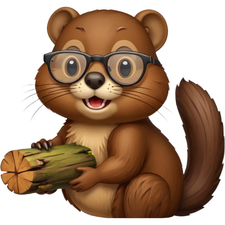 spectacled beaver emoji