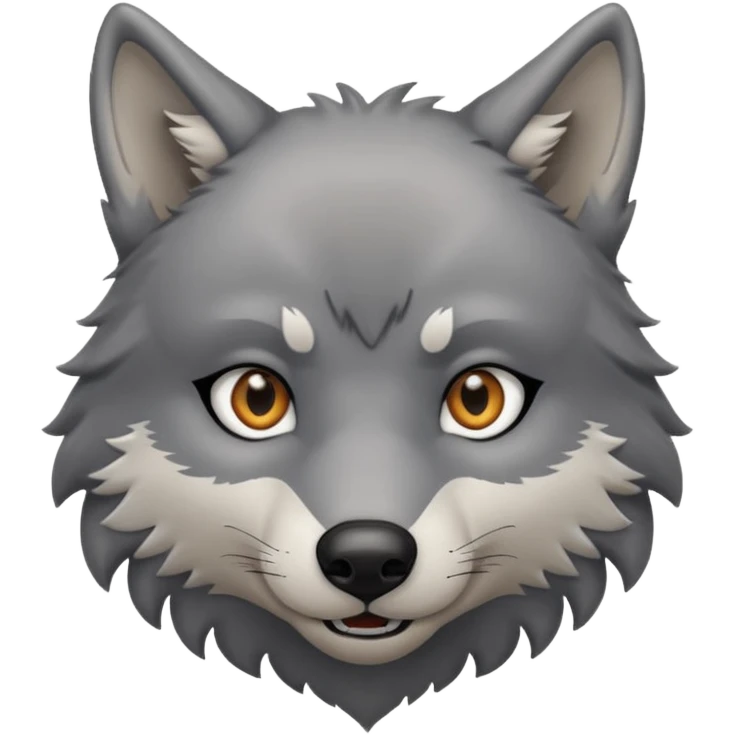 • Wolf 1 – Neutral smile emoji