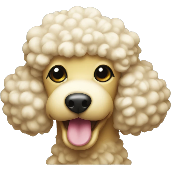 Poodle rubber duck emoji