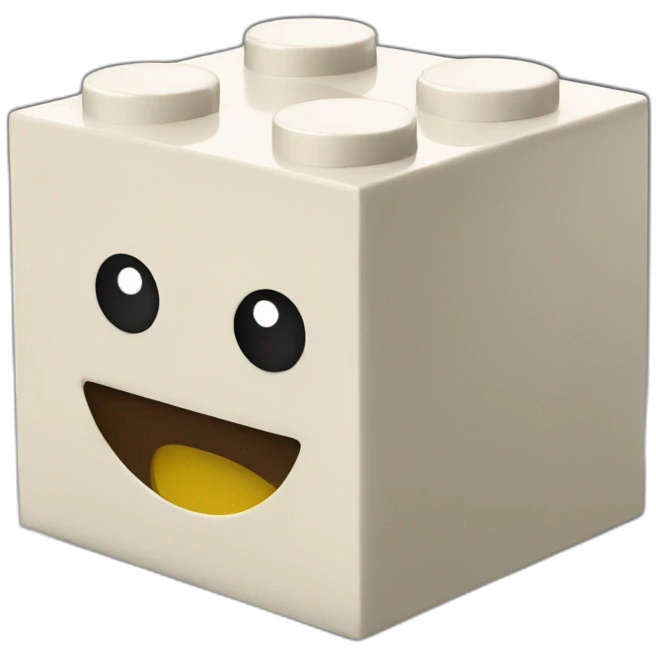 Lego block emoji