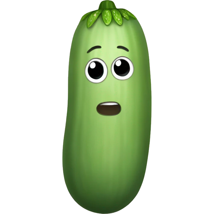 skin colored cucumber emoji