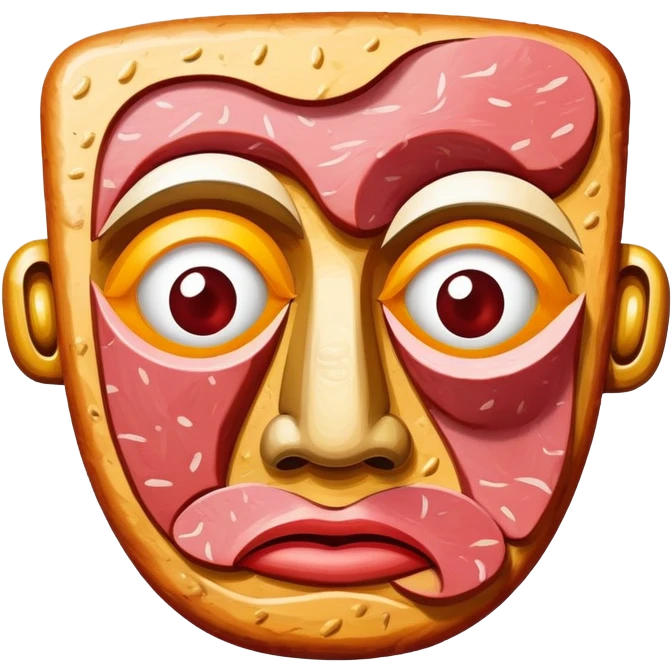 picasso abstract art SPAM MEAT face painting emoji