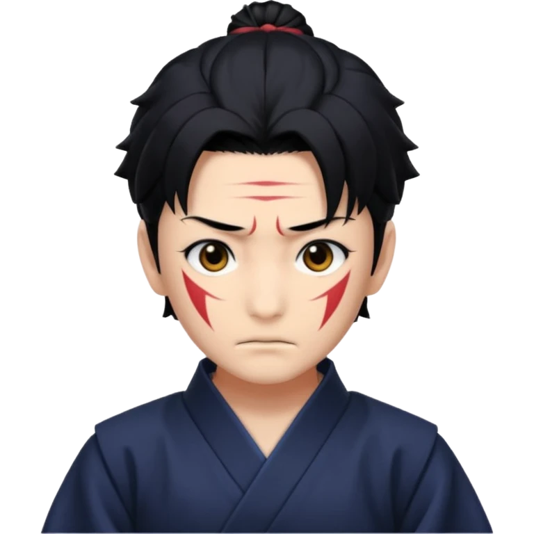 Tanjiro with scar on head from demon slayer emoji