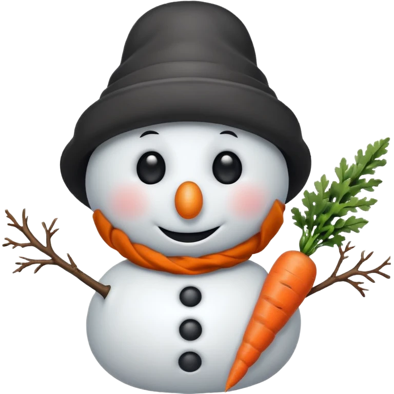 snowmen wearing hat  emoji