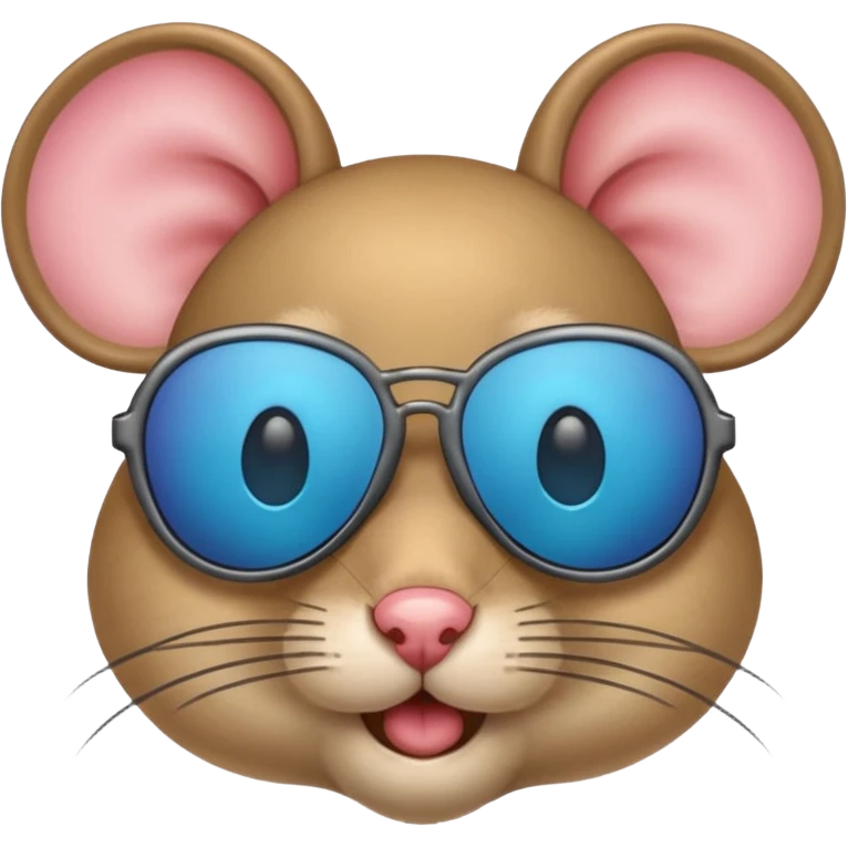 Mouse in sunglasses emoji