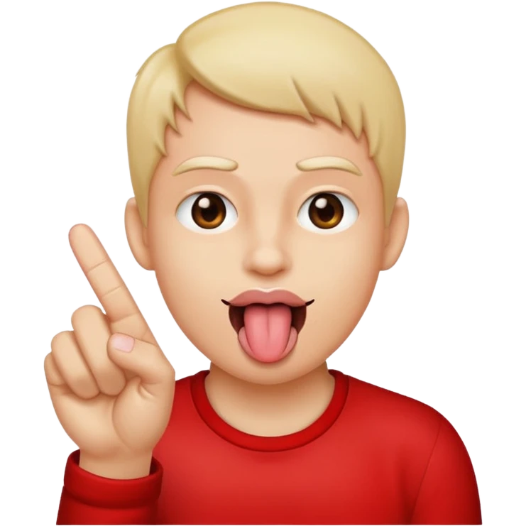 tongue out with middle finger emoji