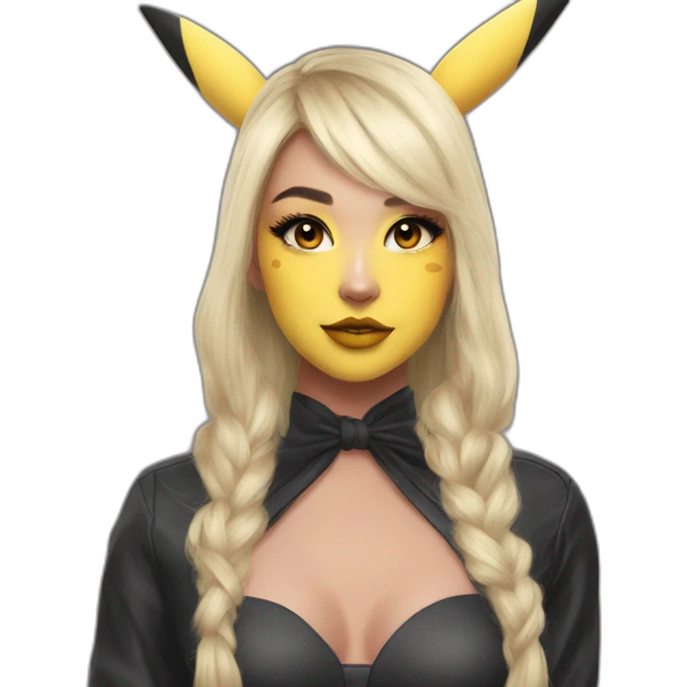 Morgane Makeup en maquillage pikachu emoji