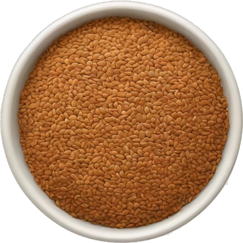 a bowl of flaxseed emoji