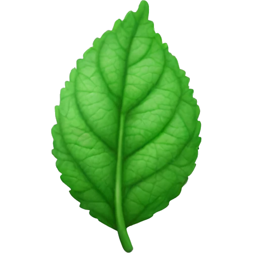 mint leaves emoji