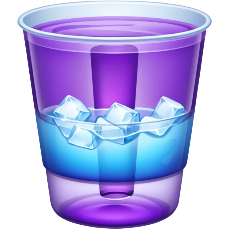 Double Cup with lean in it and ice emoji