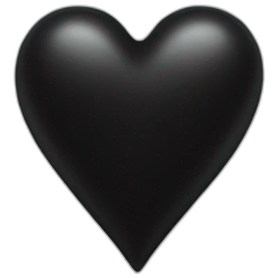Black heart emoji