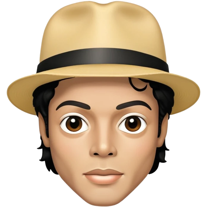 Michael Jackson face portrait emoji