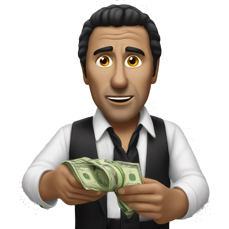 Tony Montana counting cash  emoji