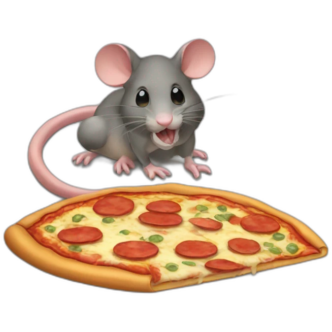pizza ratón emoji