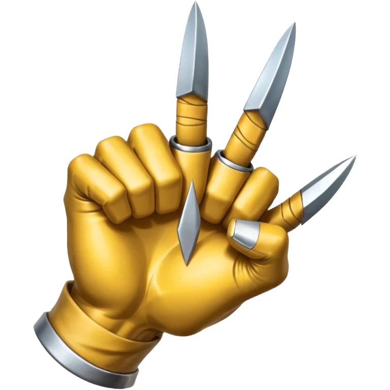 fist with wolverine claws emoji