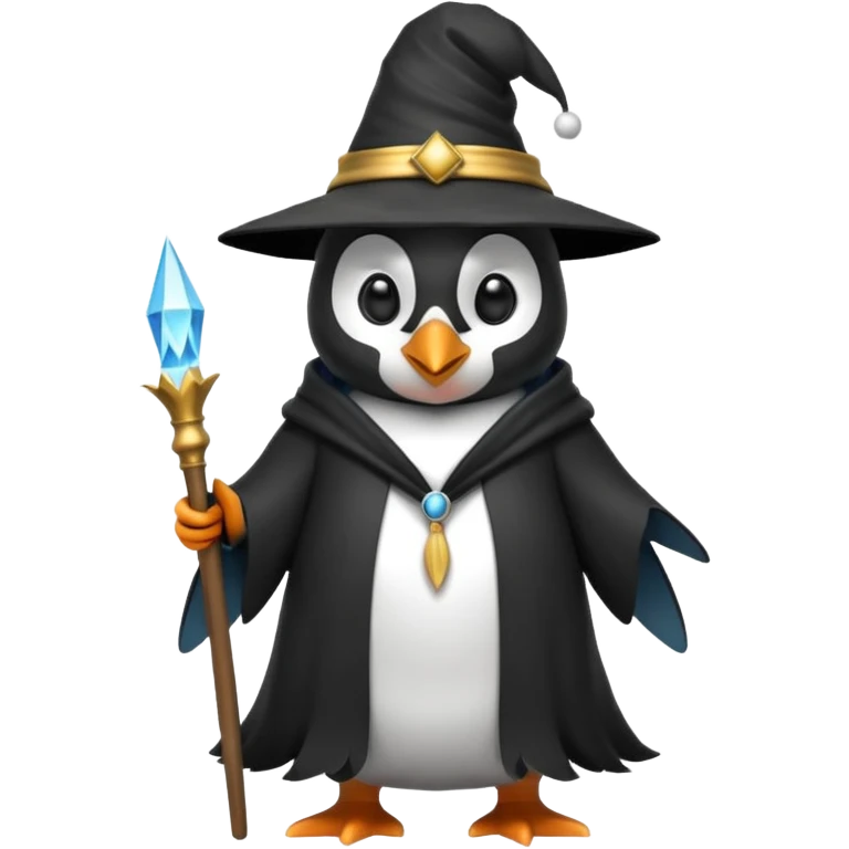 Penguin Wizard emoji