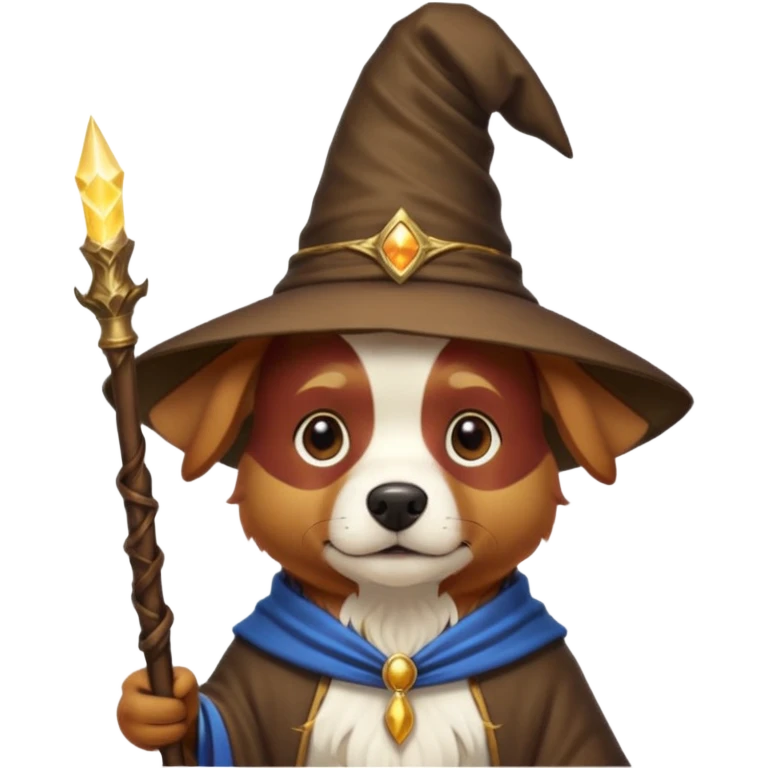 Dog wizard emoji