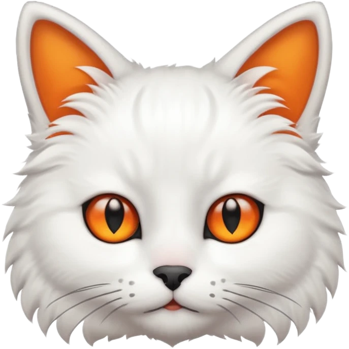 gatito blanco con orejas negras  emoji