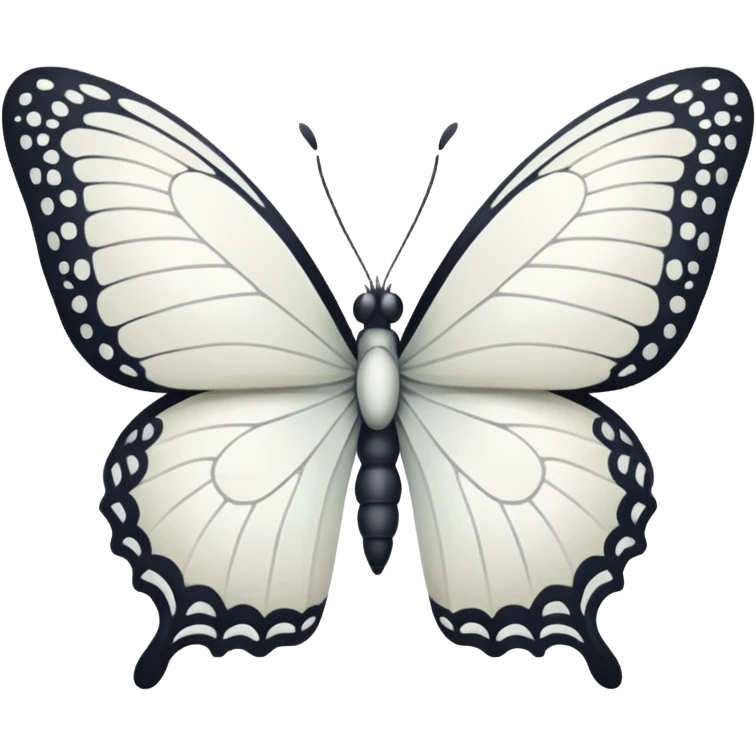 white butterfly emoji