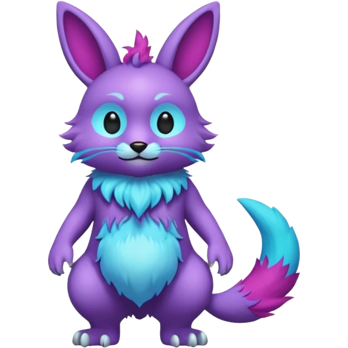 Labubu-Fakémon-hybrid-creature (full body)  emoji