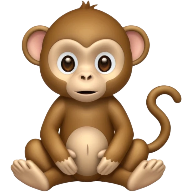 Monkey stuffed animal emoji